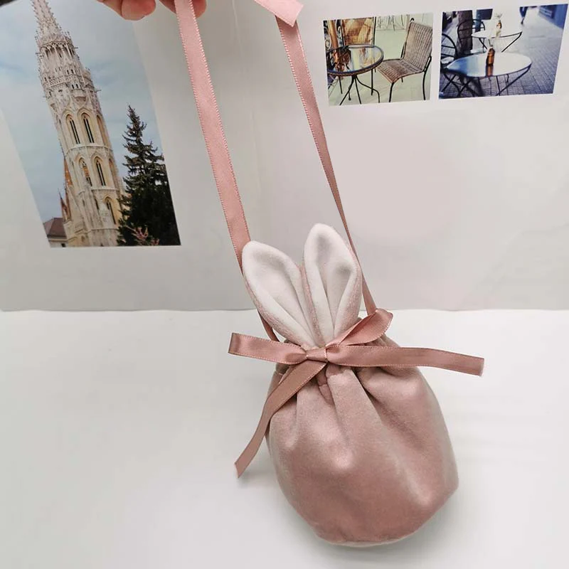 Easter Bunny Velvet Basket - Image 7