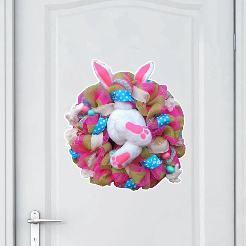 Easter Bunny Wreath Sticker - Image 11