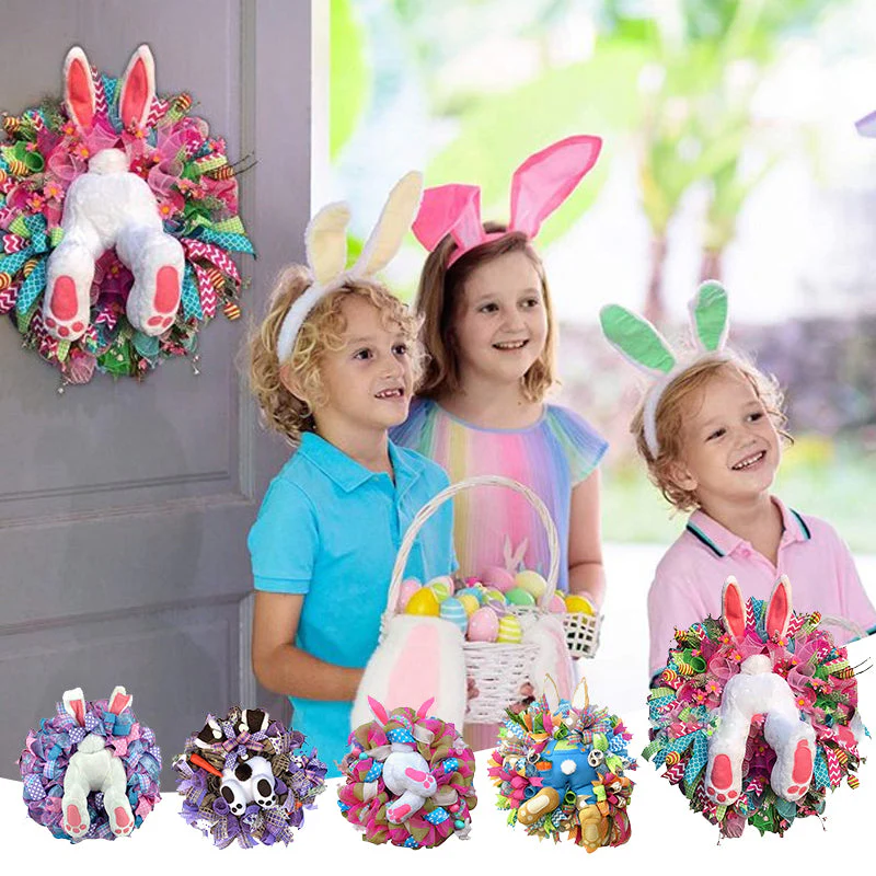 Easter Bunny Wreath Sticker - Image 14