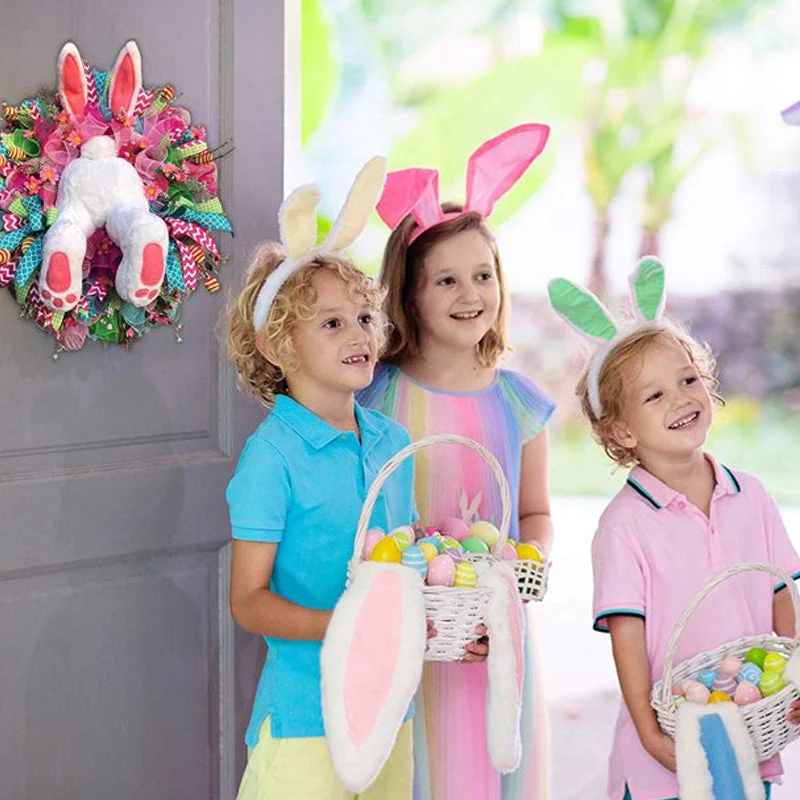 Easter Bunny Wreath Sticker - Image 2