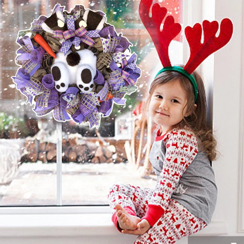 Easter Bunny Wreath Sticker - Image 3