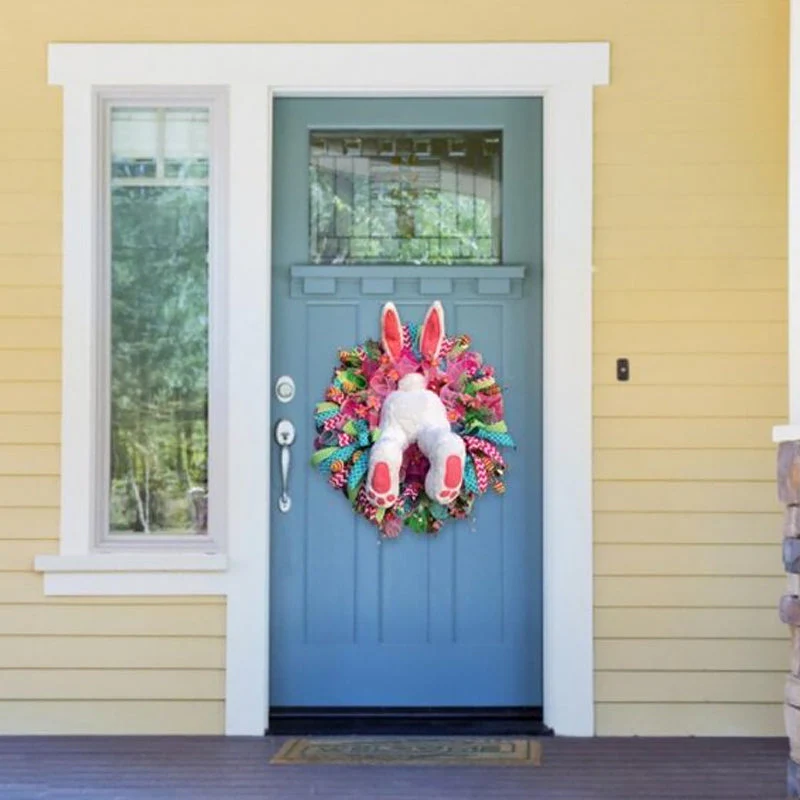 Easter Bunny Wreath Sticker - Image 5