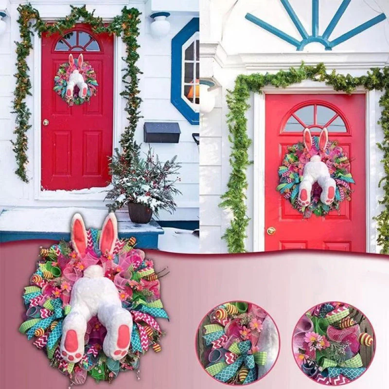 Easter Bunny Wreath Sticker - Image 6