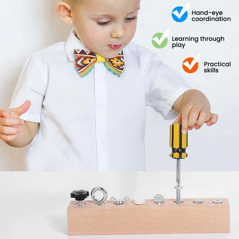 Educational Screw-Tightening Busy Board - Image 4