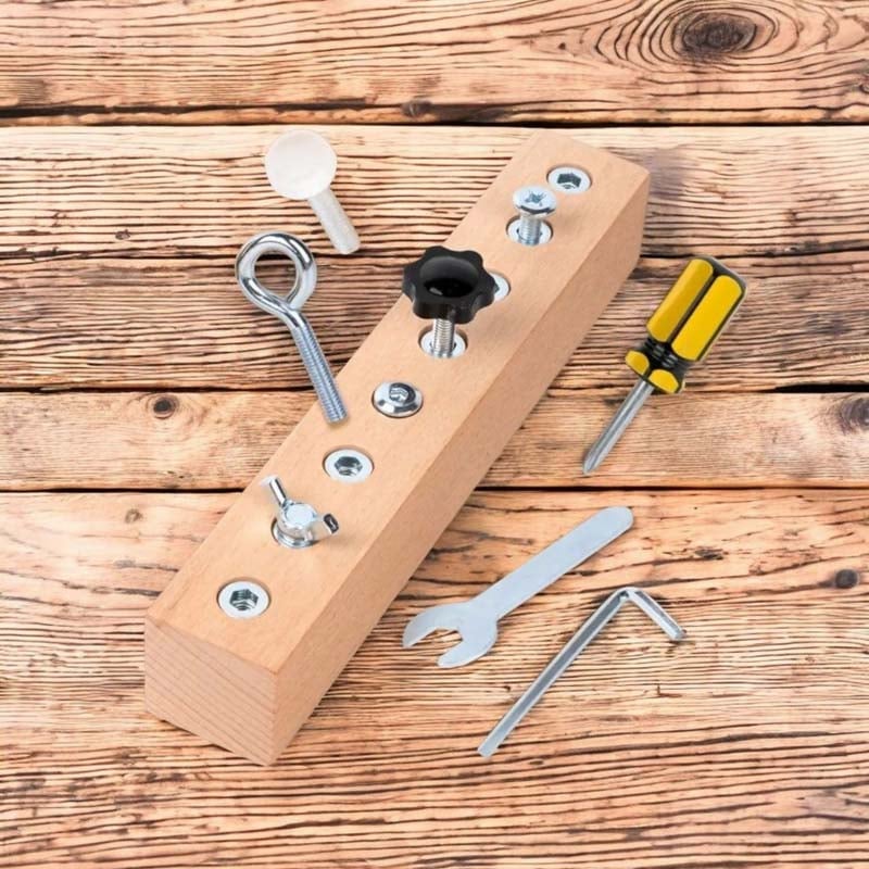 Educational Screw-Tightening Busy Board - Image 8