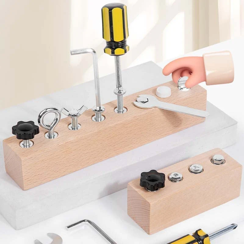 Educational Screw-Tightening Busy Board - Image 9