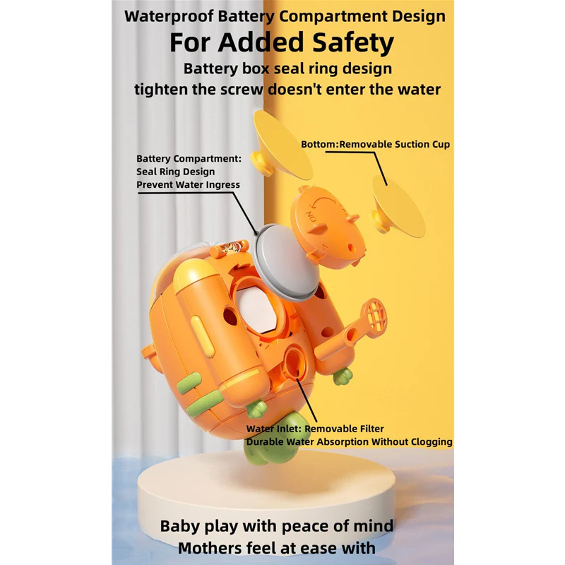 Electric Submarine Boat Shower Baby Bath Toys - Image 4