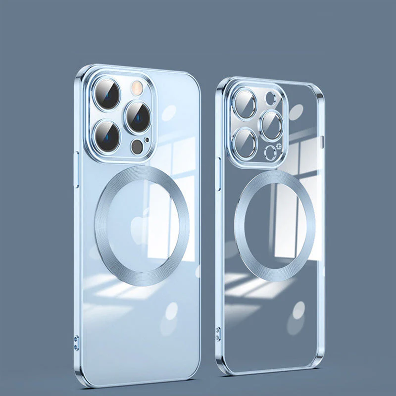 Electroplating Wireless Magnetic Charging All-Inclusive Lens Case for iPhone - Image 18