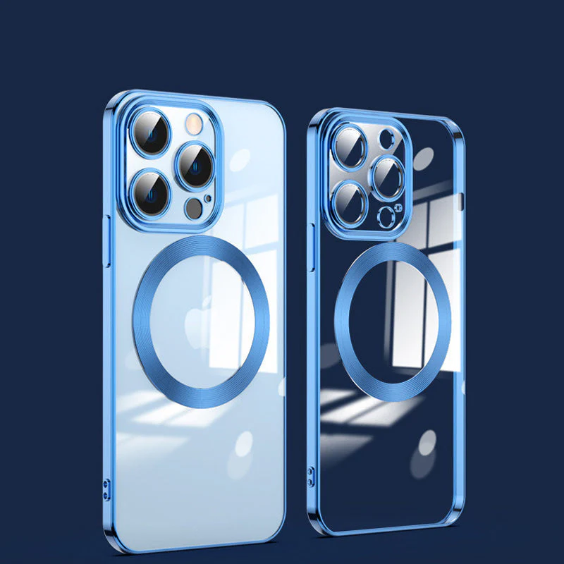 Electroplating Wireless Magnetic Charging All-Inclusive Lens Case for iPhone - Image 19