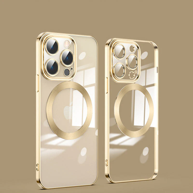Electroplating Wireless Magnetic Charging All-Inclusive Lens Case for iPhone - Image 22