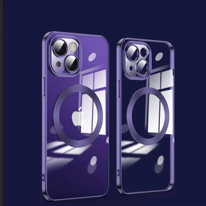 Electroplating Wireless Magnetic Charging All-Inclusive Lens Case for iPhone - Image 24