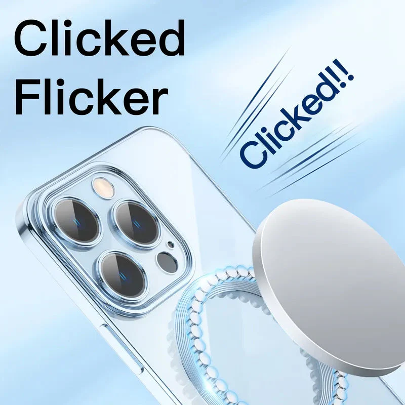 Electroplating Wireless Magnetic Charging All-Inclusive Lens Case for iPhone - Image 6