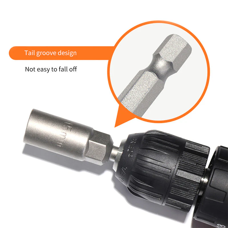 Extra Deep Hex Bit Socket Bolt Nut Driver Bit Set - Image 5