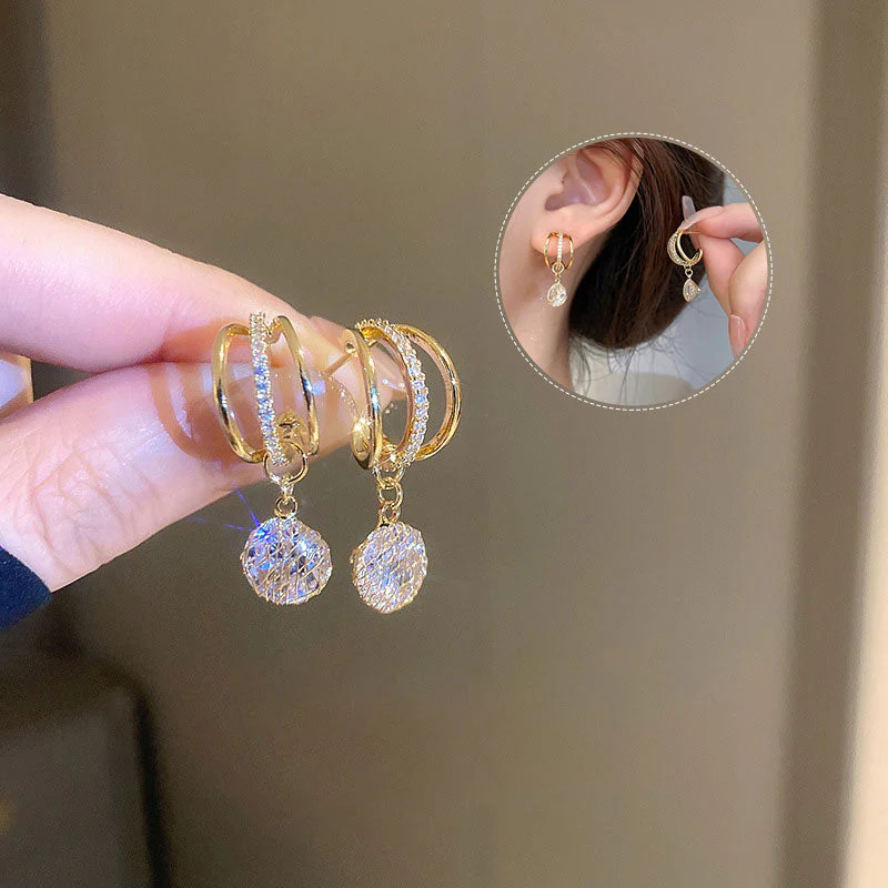 Fashion Diamond Crown Earrings - Image 12