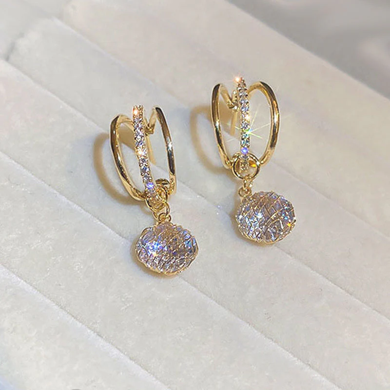 Fashion Diamond Crown Earrings - Image 7