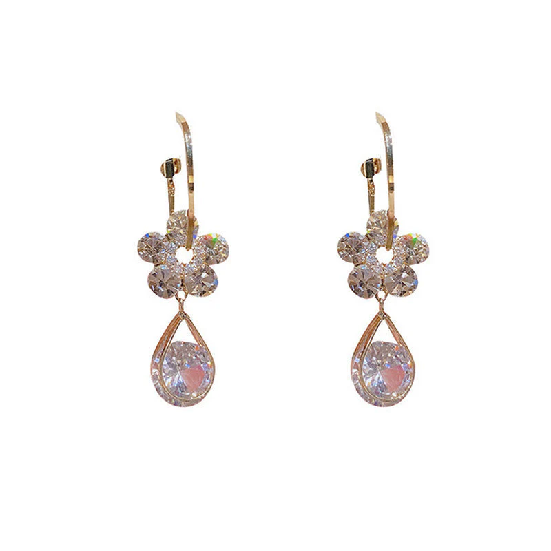 Fashion Flower Crystal Earrings - Image 11
