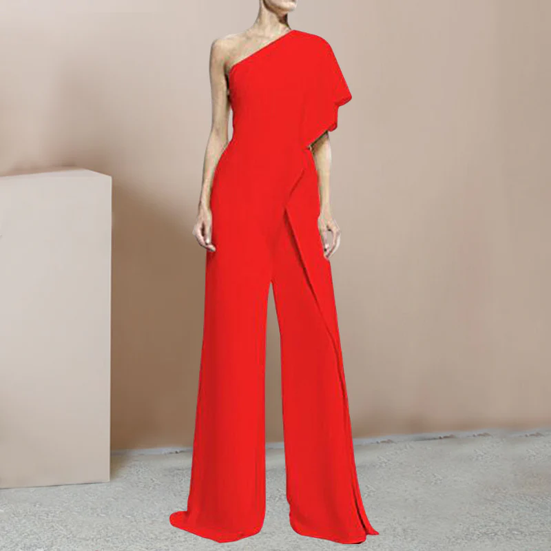 Fashion One Shoulder Jumpsuit - Image 13