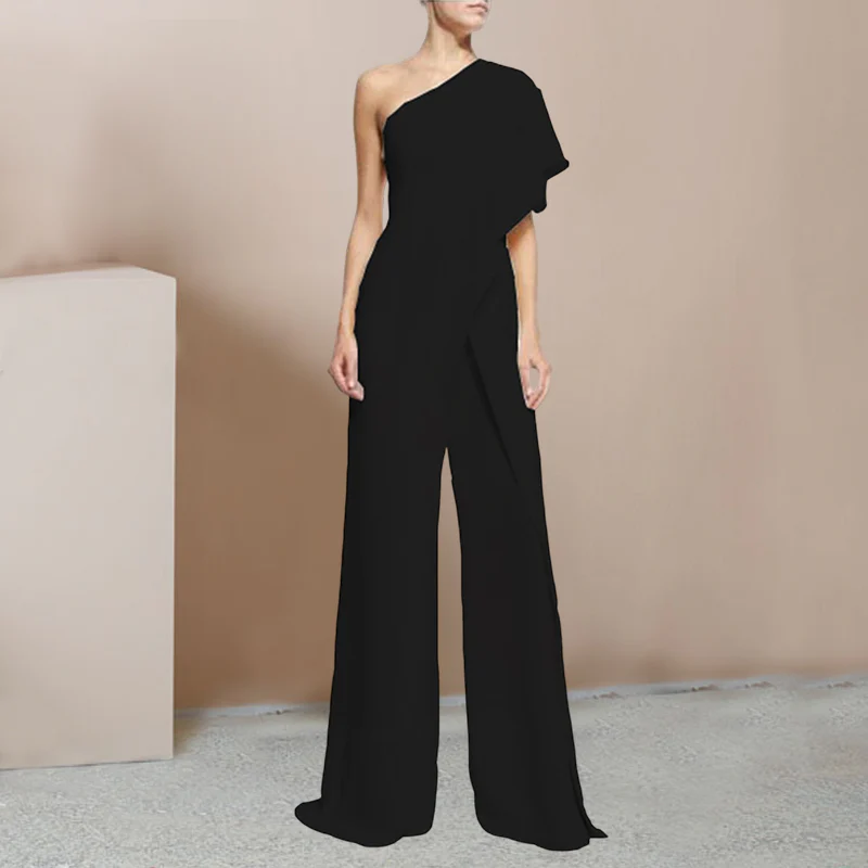 Fashion One Shoulder Jumpsuit - Image 3