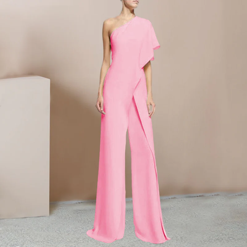 Fashion One Shoulder Jumpsuit - Image 5