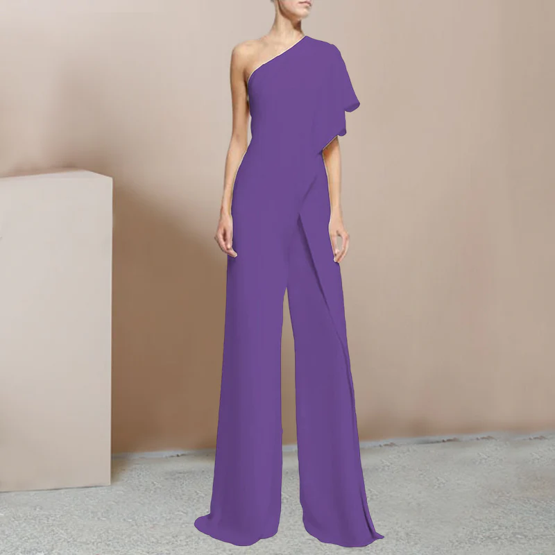 Fashion One Shoulder Jumpsuit - Image 7