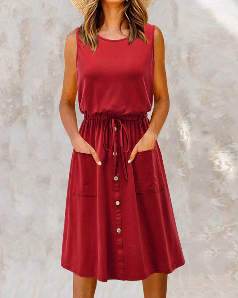 Fashion Sleeveless Dress - Image 6