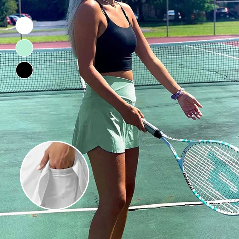 Fashion Women’s Quick-Dry Tennis Pant-Skirts with Pockets - Image 2