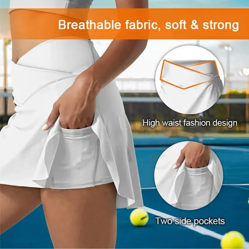 Fashion Women’s Quick-Dry Tennis Pant-Skirts with Pockets - Image 5