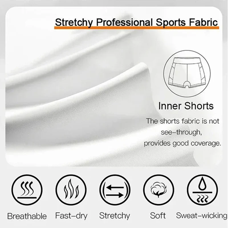Fashion Women’s Quick-Dry Tennis Pant-Skirts with Pockets - Image 7