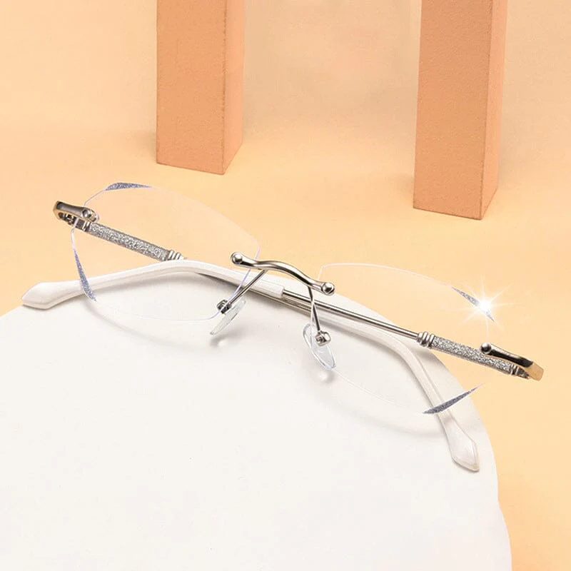 Fashionable Anti-blue Light Rimless Reading Glasses - Image 4
