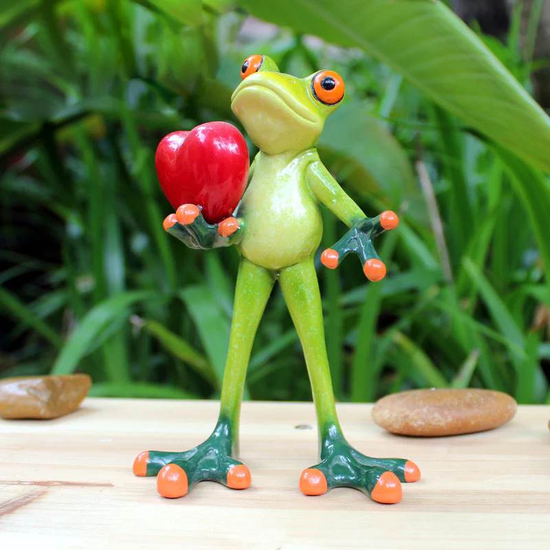 Festival Frog Resin Crafts Frog Pastoral Ornament - Image 11