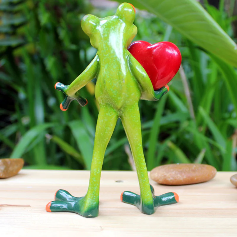 Festival Frog Resin Crafts Frog Pastoral Ornament - Image 13