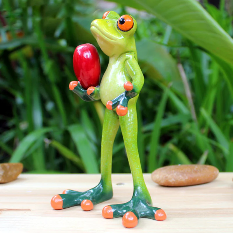 Festival Frog Resin Crafts Frog Pastoral Ornament - Image 14