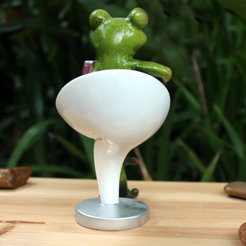 Festival Frog Resin Crafts Frog Pastoral Ornament - Image 3