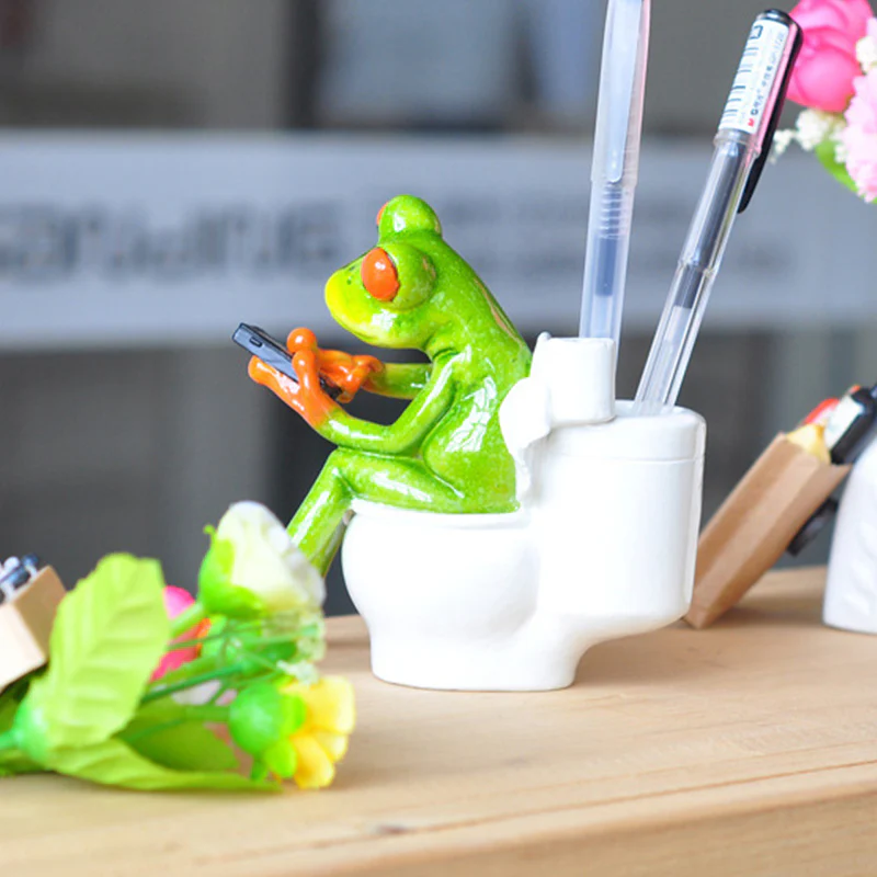 Festival Frog Resin Crafts Frog Pastoral Ornament - Image 8