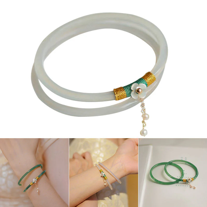 Fine Jade Bangle Bracelets - Image 10
