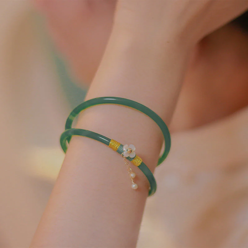 Fine Jade Bangle Bracelets - Image 6