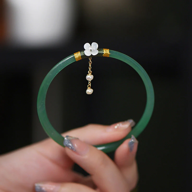 Fine Jade Bangle Bracelets - Image 7