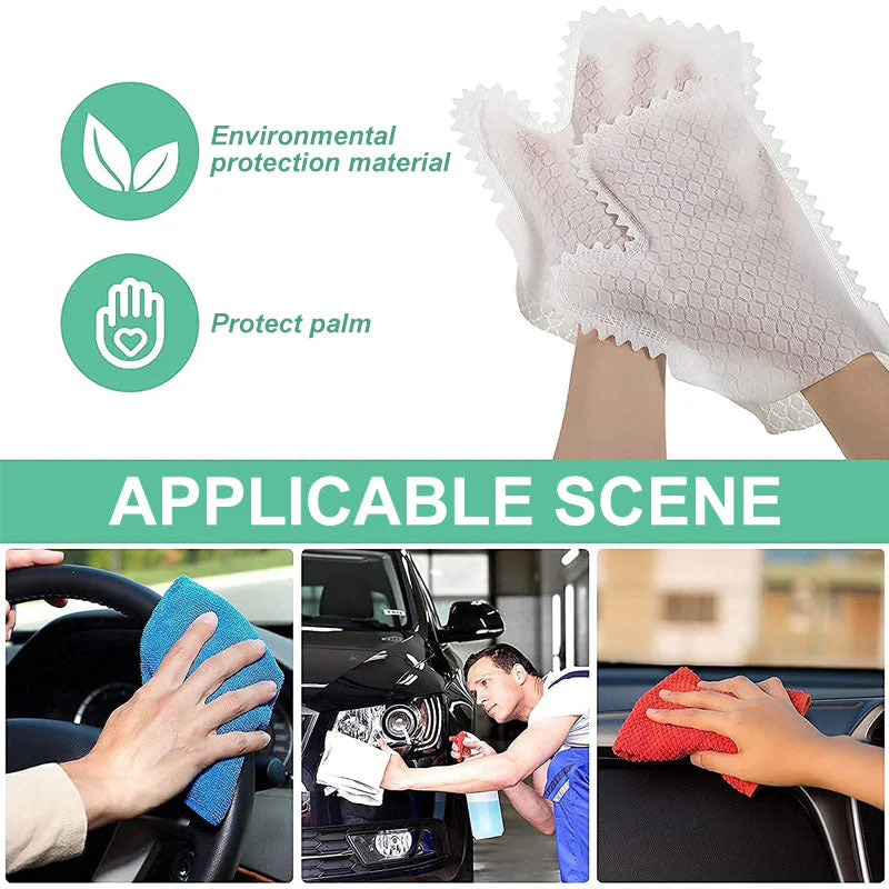 Fish Scale Cleaning Duster Gloves - Image 3