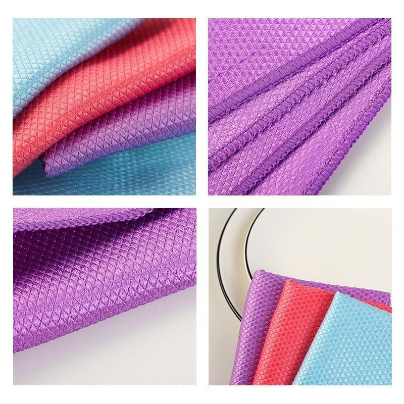 Fish Scale Microfiber Polishing Cleaning Cloth (5 Pcs) - Image 4