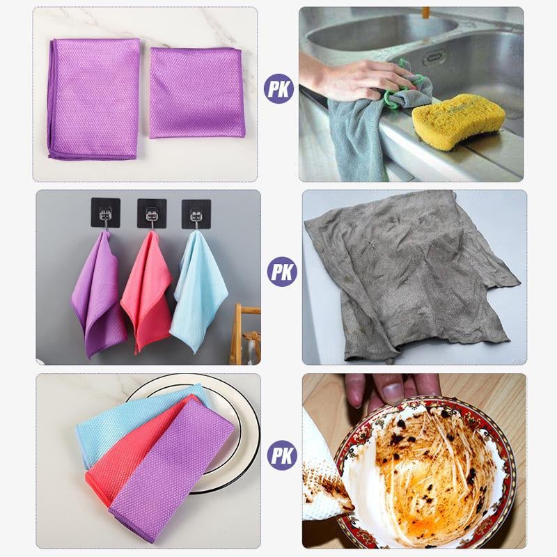 Fish Scale Microfiber Polishing Cleaning Cloth (5 Pcs) - Image 6