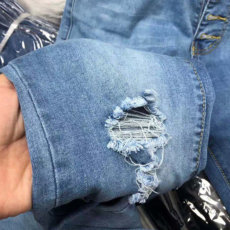 Five-button Distressed Jeans - Image 6