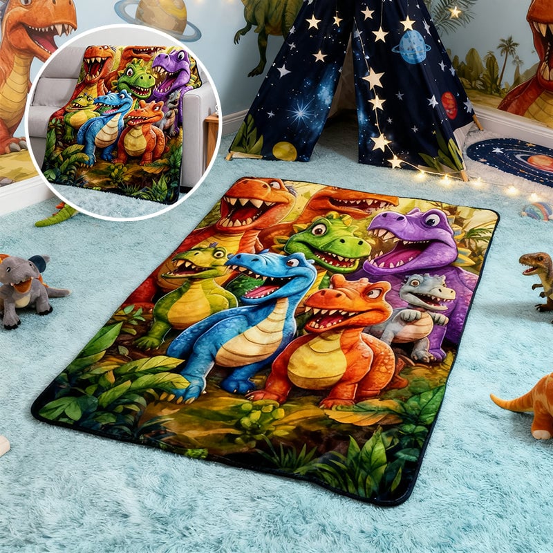 Flannel Dinosaur Nap Blanket🦖 - Image 10