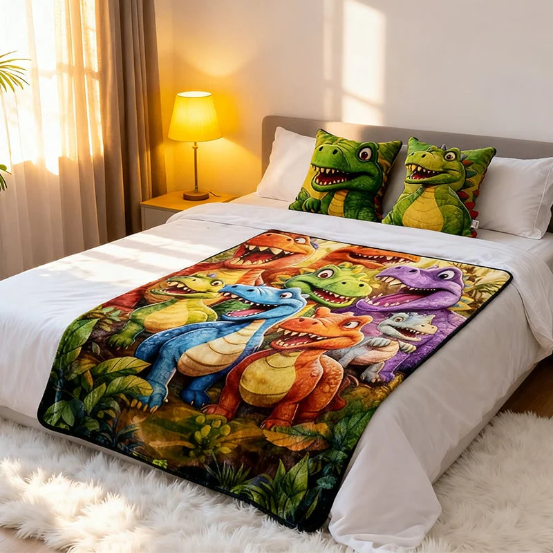 Flannel Dinosaur Nap Blanket🦖 - Image 2