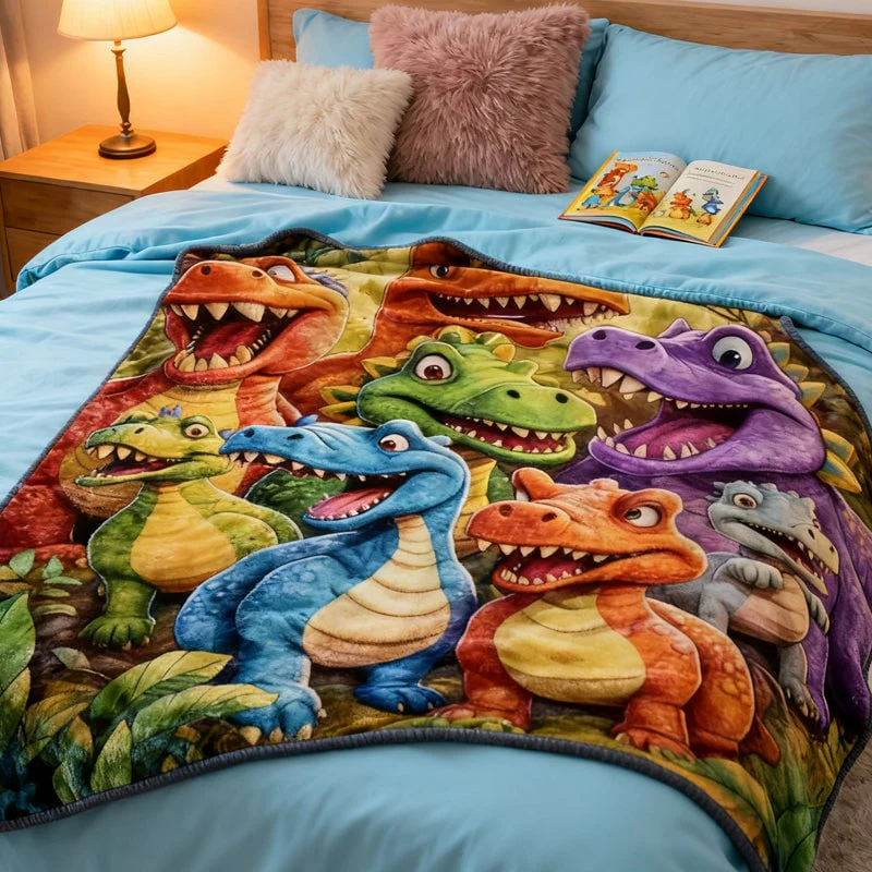 Flannel Dinosaur Nap Blanket🦖 - Image 3