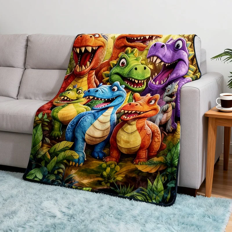Flannel Dinosaur Nap Blanket🦖 - Image 8