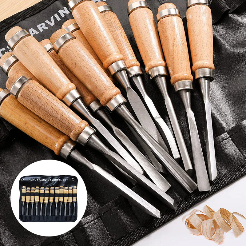 Flat Shovel Wood Chisel Sets - Image 10