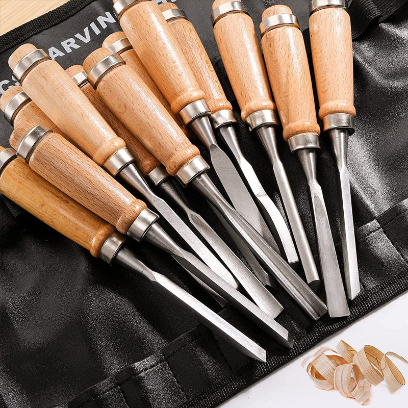 Flat Shovel Wood Chisel Sets - Image 3