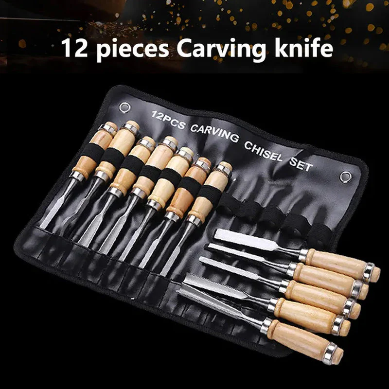 Flat Shovel Wood Chisel Sets - Image 4