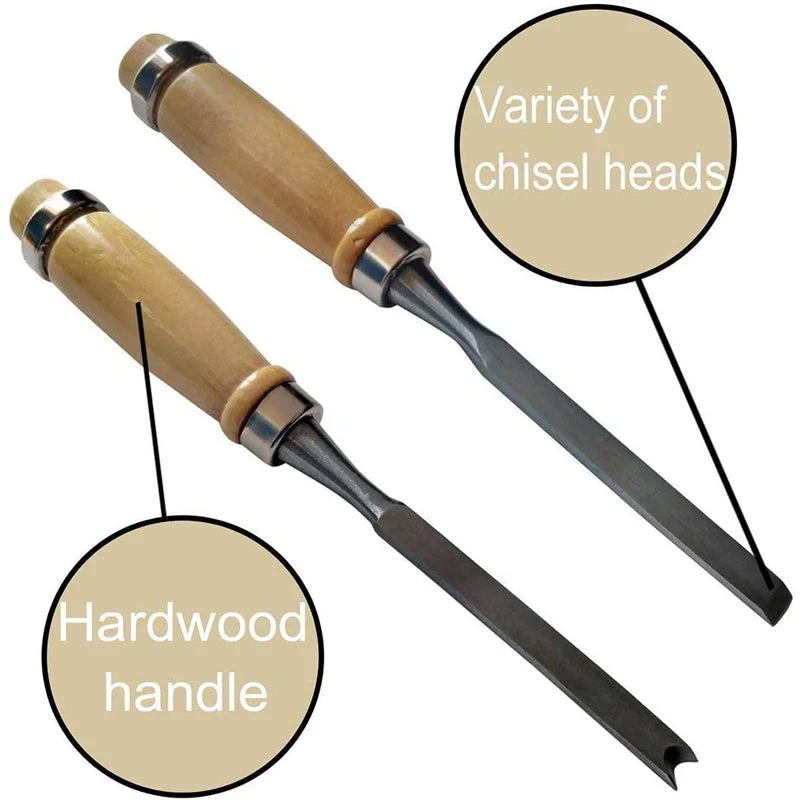 Flat Shovel Wood Chisel Sets - Image 6