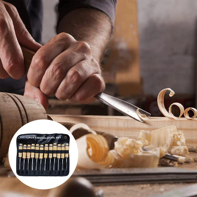 Flat Shovel Wood Chisel Sets - Image 9